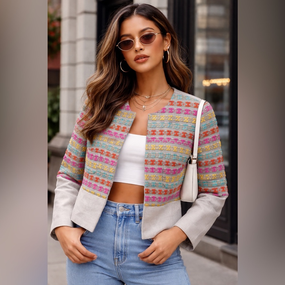 New Vilagallo Emma Embroidered Summer Jacket